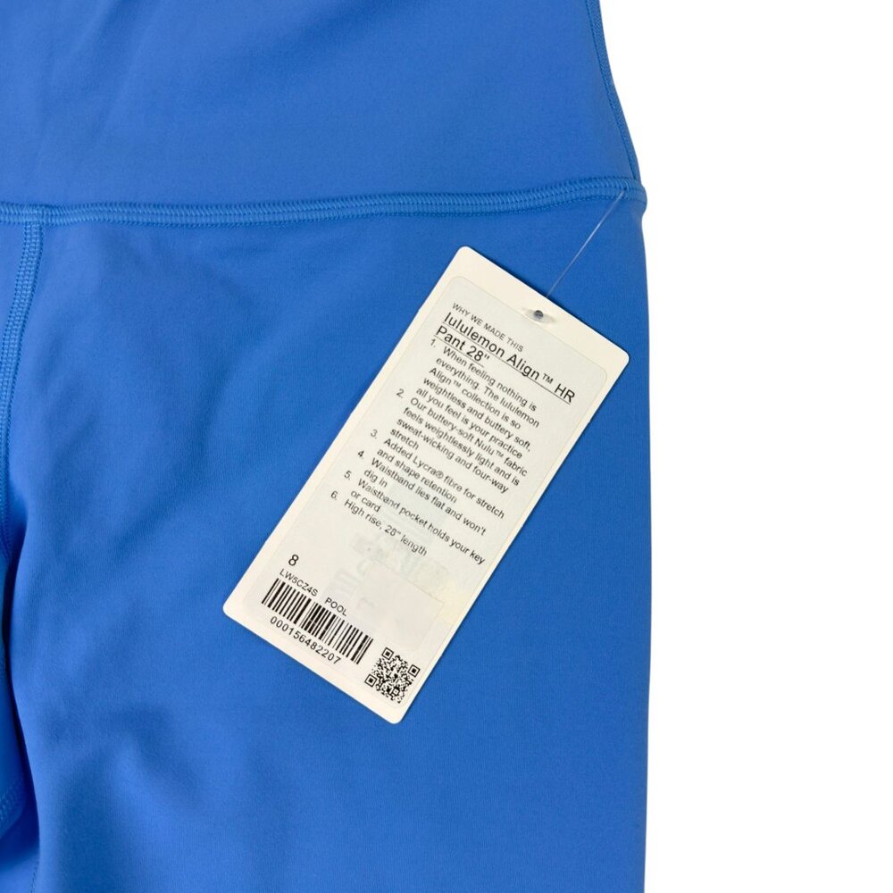 Lululemon Align HR Pant 28” Poolside Blue Women’s Size 8 NWT Buttery Soft Yoga - Picture 5 of 13